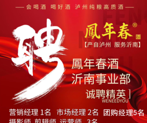 凤年春酒沂南事业部招聘